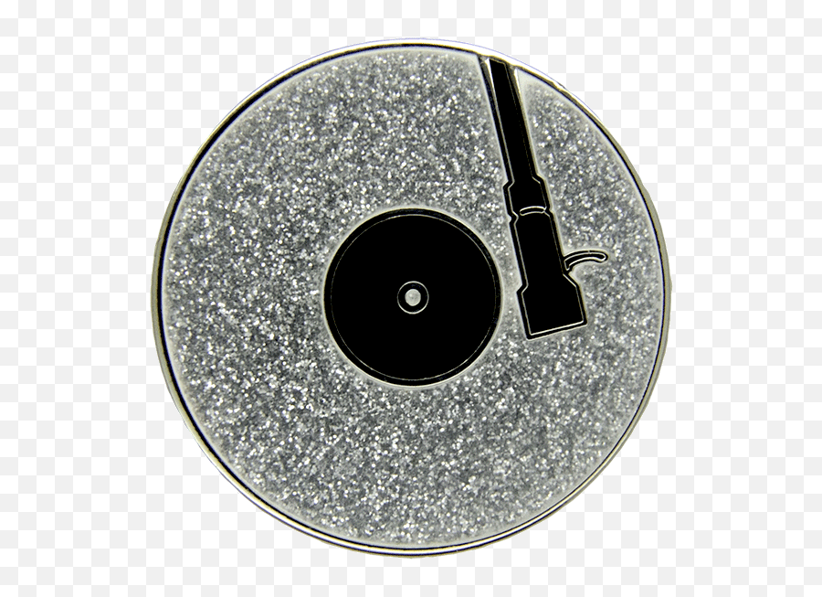 Download Turntable Pin Silver Glitter - Circle Full Size Circle Png,Silver Glitter Png