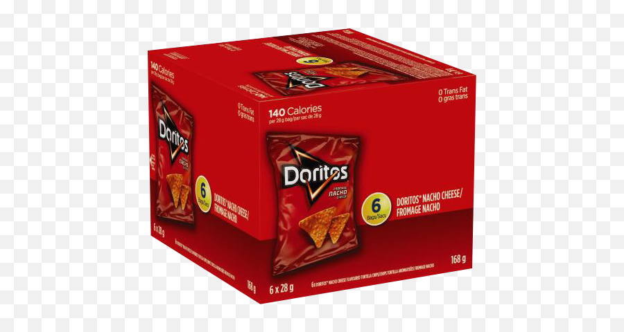 Download Hd 6 Count Doritos Nacho Cheese Tortilla Chips - Chips Cheese Doritos Nacho Nachos Png,Doritos Png