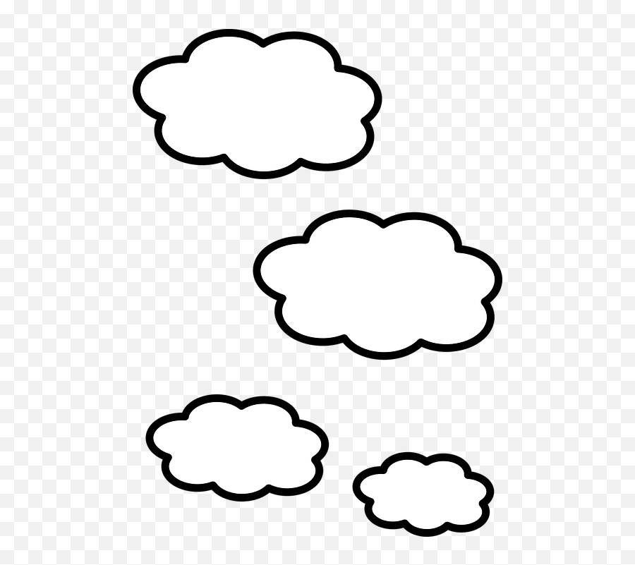 Cloud White Shapes - Free Vector Graphic On Pixabay Clouds Clipart Png,White Shape Png
