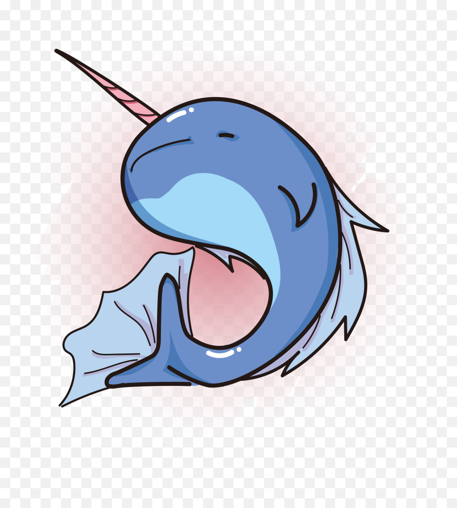 Narwhal Animal Cartoon Vector Png And - Clip Art,Narwhal Png