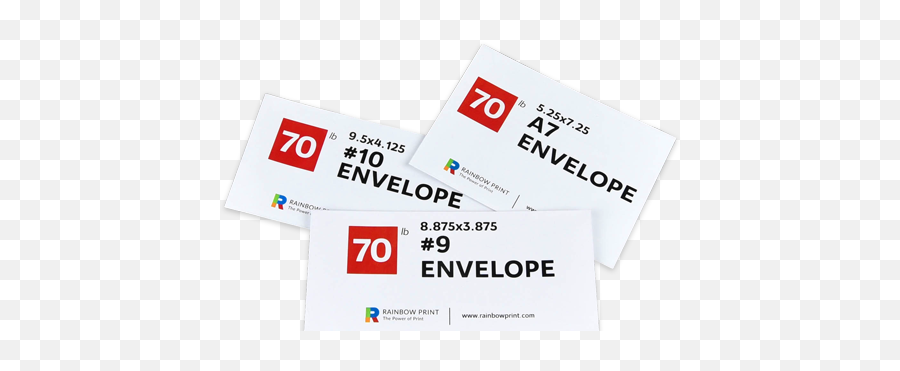 Envelopes - Rainbow Print Label Png,Envelope Logo