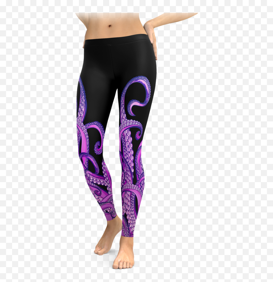 Purple Tentacles Going Up Leggings U2013 Brave New Look - Stranger Things Leggings Png,Tentacles Png