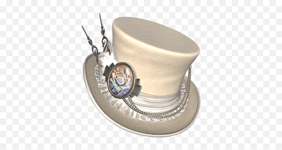White Steampunk Sombrero De Copa Moda - White Steampunk Hat Png,Sombrero Hat Png