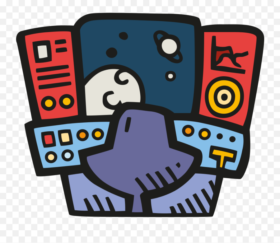Icon Free Space Iconset Good Stuff No - Control Icon Cartoon Mission Control Clipart Png,Stuff Png