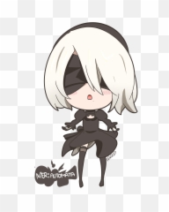 Nier - Nier Automata 2b Chibi Png,Nier Automata Png