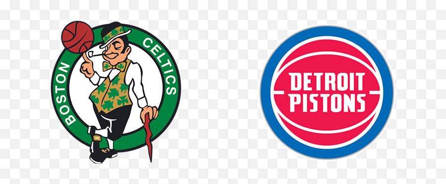 Boston Celtics Vs Detroit - Nba Boston Celtics Logo Png,Detroit Pistons Logo Png
