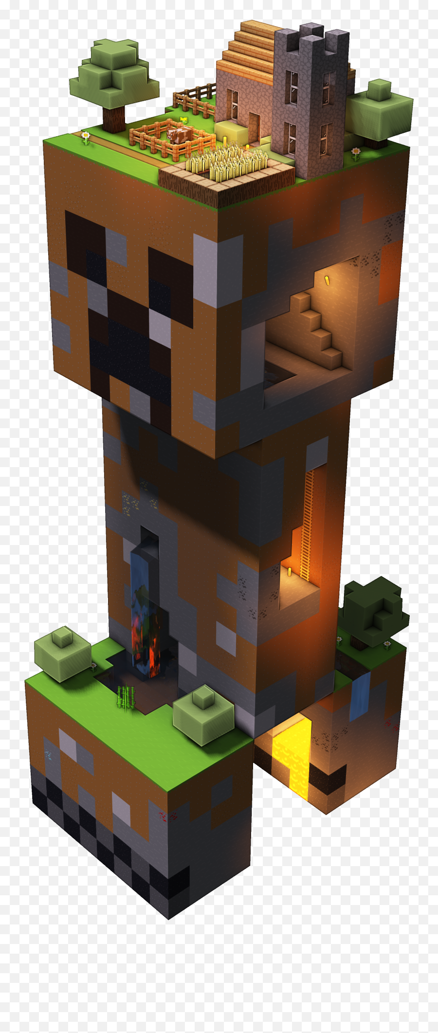 Minecraft - Tower Png,Minecraft Creeper Transparent