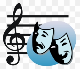 Free Drama Clipart Black And White - Art Musical Theatre png