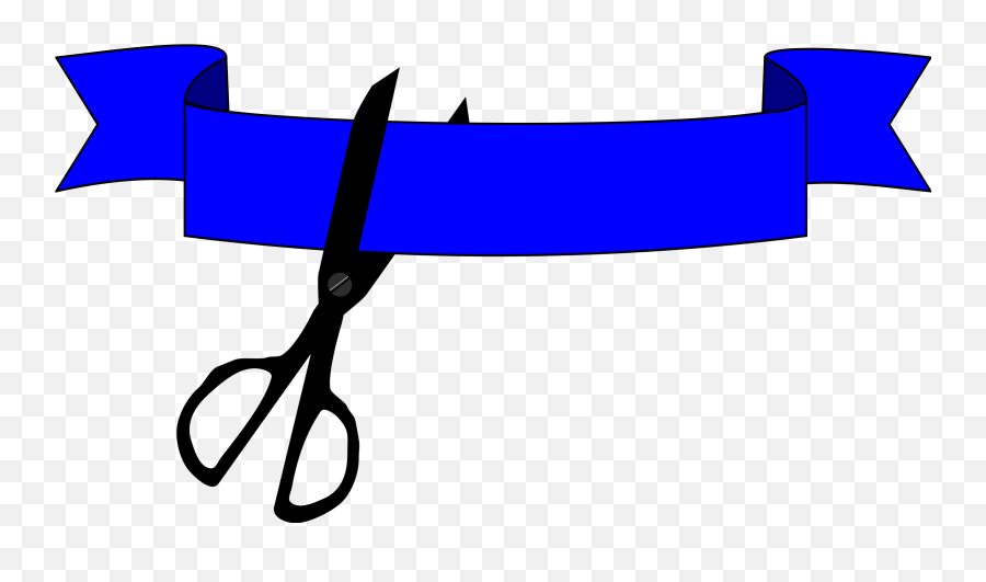 Download Clip Art Cutting Blue Ribbon - Scissors Cutting Ribbon Clipart Png,Blue Ribbon Png