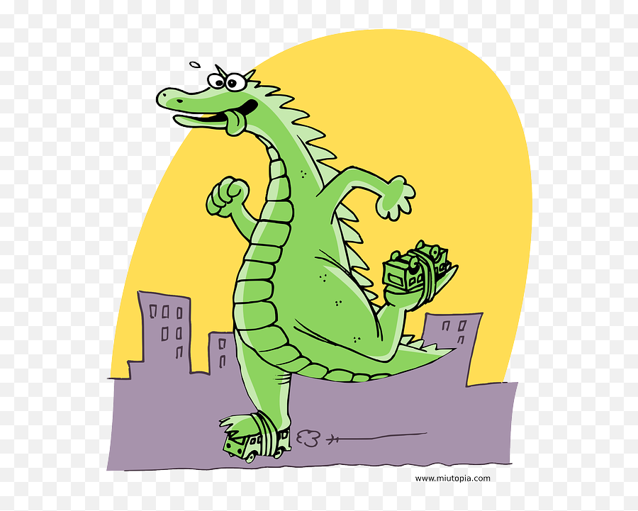 Godzilla Dragon Running - Free Vector Graphic On Pixabay Godzilla Png,Godzilla Png