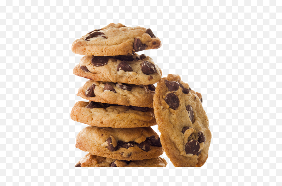 Png Cookie - Stack Of Chocolate Chip Cookies,Cookies Transparent Background
