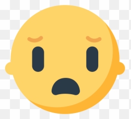 Frowning Face With Open Mouth Emoji Clipart Free Download - Sad Emoji Flat png