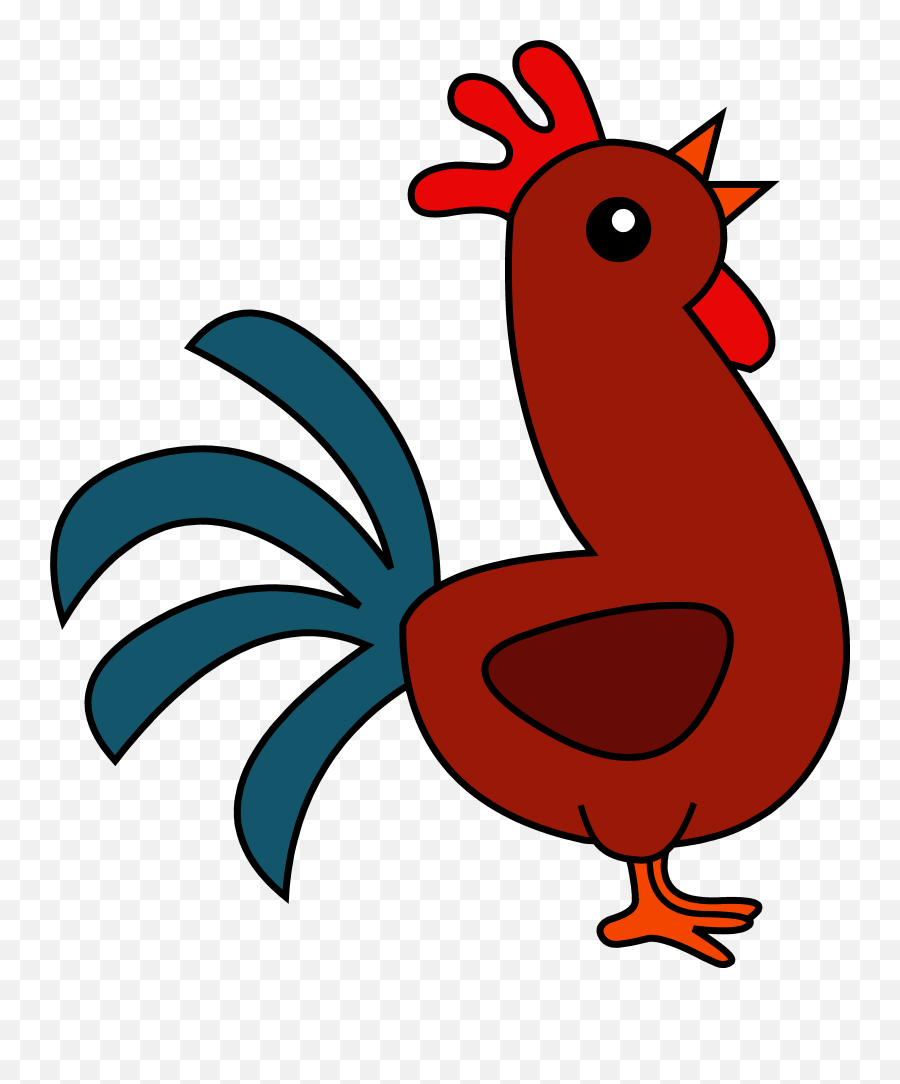 Rooster Head Royalty Free Png Files - Cute Rooster Drawing Easy,Rooster Png