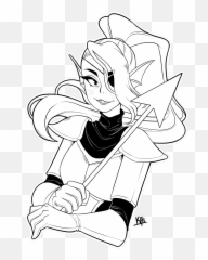 Inked Undyne - Fictional Character Png,Undyne Transparent