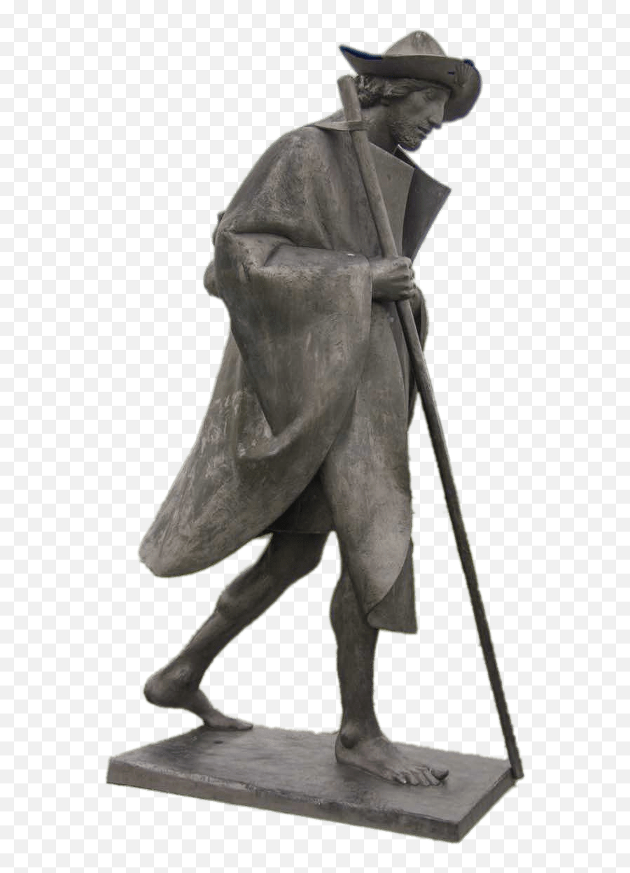 Statue Of A Pilgrim Transparent Png - Bronze Sculpture,Pilgrim Png