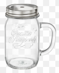 Jar With Handle And Cocktail Lid Ø 3 14 Quattro Stagioni I - Serveware Png,Quattro Logo