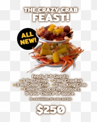 Crazy Crabu0027s Menu Has The Best Seafood Boil Around - Fitness Nutrition Png,Crab Legs Png