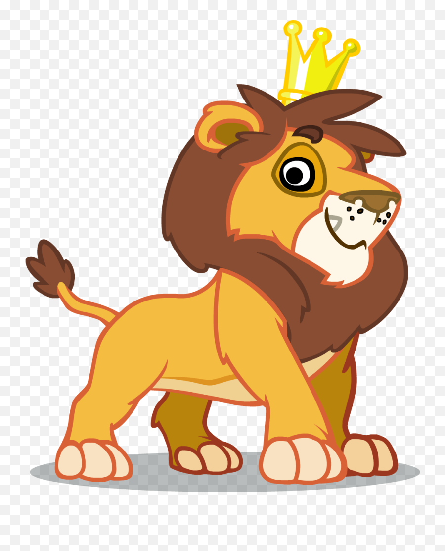 Download Hd Lion Language - Craft Cartoon Transparent Png Big,Lion Cartoon Png