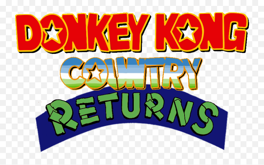 Aesthetic Of The Og Dkc Logos - Horizontal Png,Donkey Kong Country Logo