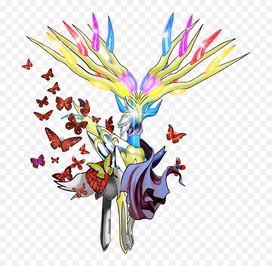 Pokemon - Mega Evolution Xerneas Pokemon Png,Xerneas Png