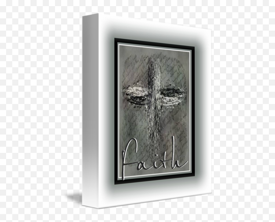 Grunge Cross Gray Text Faith - Picture Frame Png,Grunge Cross Png