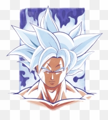Download Goku Ultra Instinct Shirt - Full Size PNG Hair Png