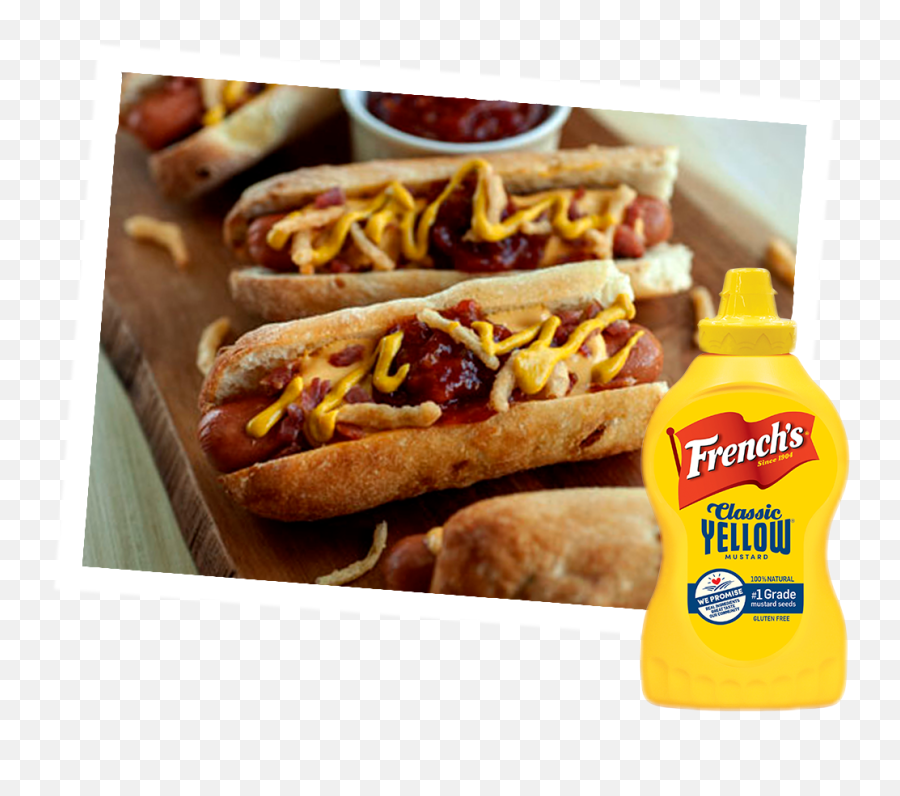 Bacon Cheddar Hot Dog - Mustard Png,Transparent Hot Dog