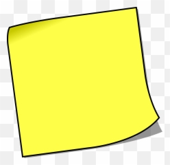 Cartoon Post It Note - Clipart Notes png
