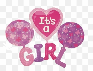 Baby Shower Png Frames - A Girl Balloon