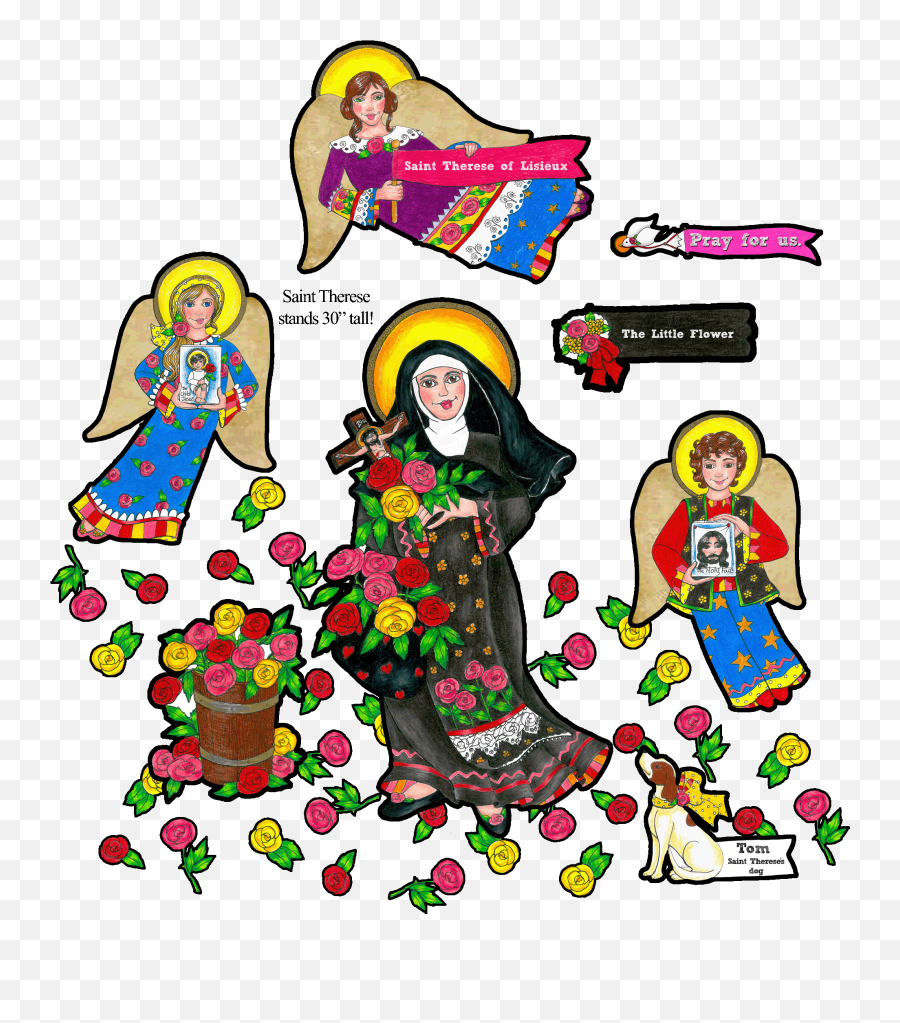 Boho Saint Therese Of Lisieux Llco187 - Religion Png,Therese Of Lisieux Icon