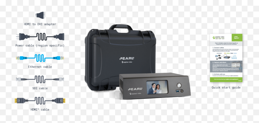 Pearl - 2 Hd And 4k Live Video Production System Epiphan Video Portable Png,Pearl Icon Rack System