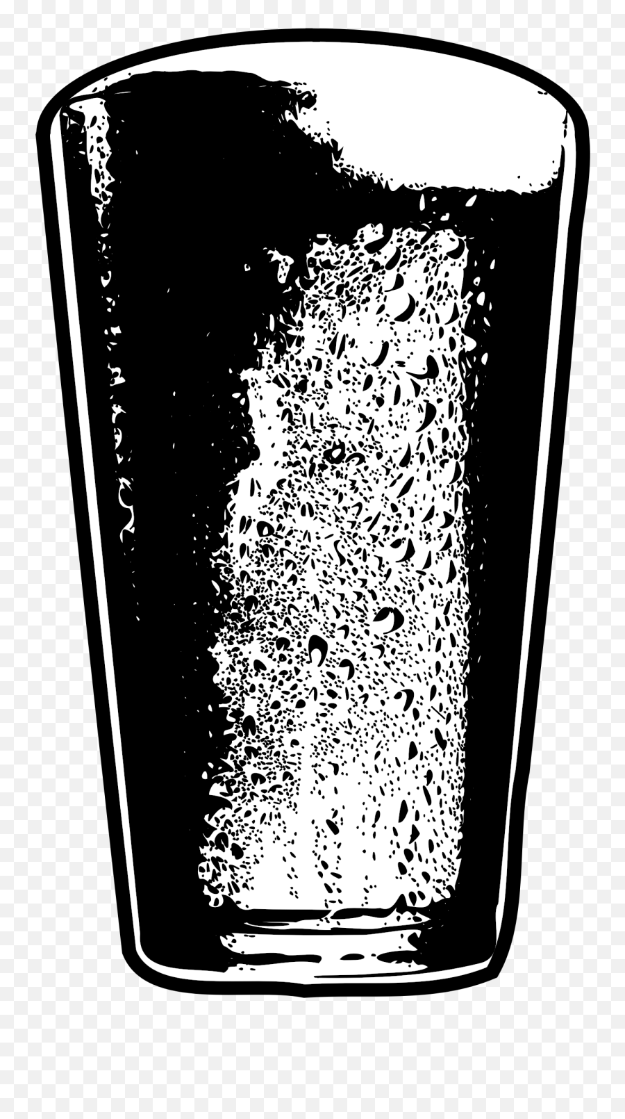Download Hd This Free Icons Png Design Of Pint Beer - Pint Glass Beer Black And White,Beer Mug Icon Png