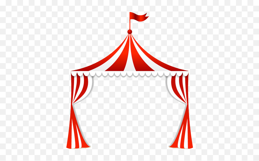 Tent Icon - Red And White Circus Curtain Hd Png Download Carnival Tent Clipart,Curtain Icon