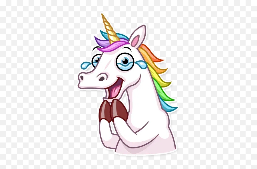 Stella Unicorn Whatsapp Stickers - Rainbow Unicorn Whatsapp Sticker Png,Pretty Unicorn Icon
