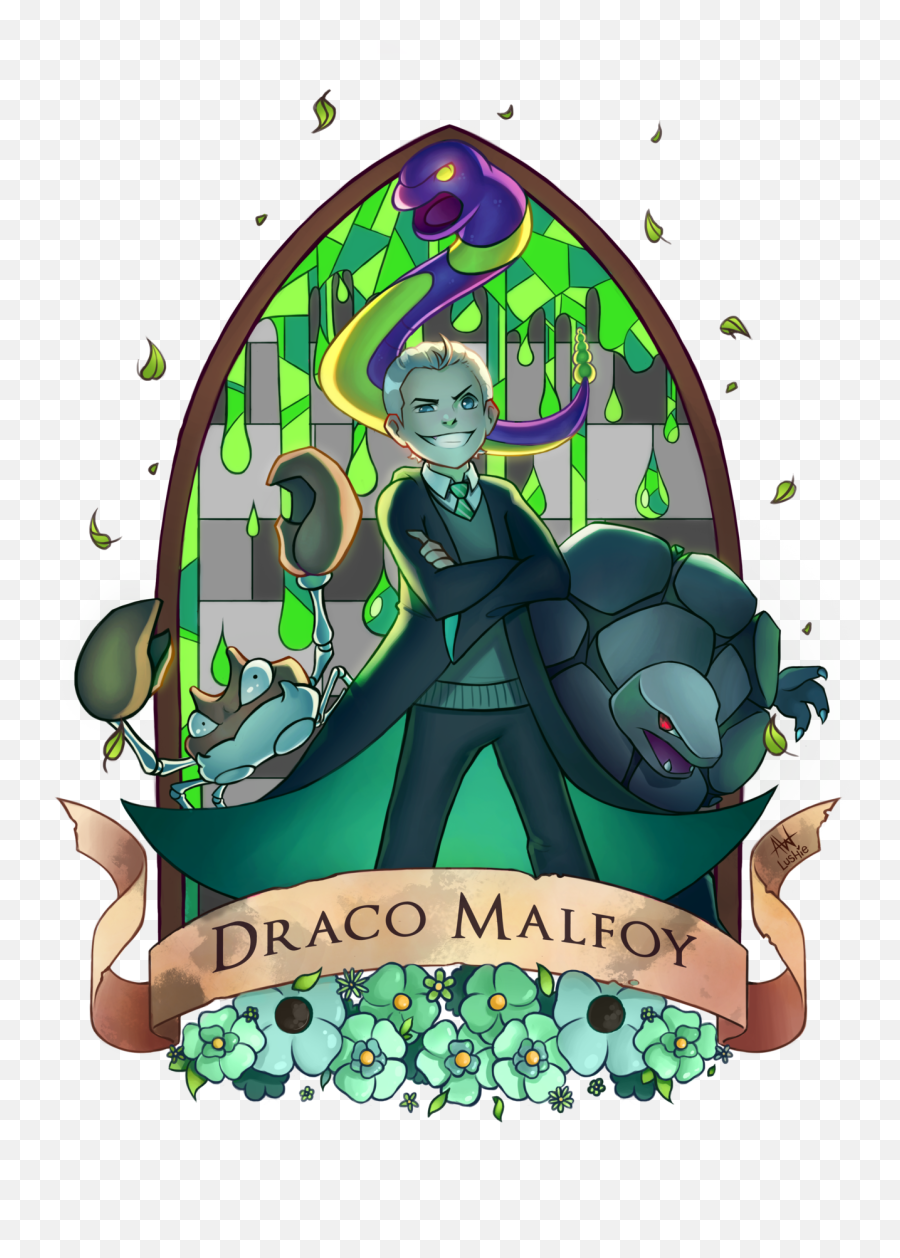 Lushieu0027s Art U2014 Pottermon Draco Malfoy - Harry Potter X Pokemon Crossover Png,Draco Png