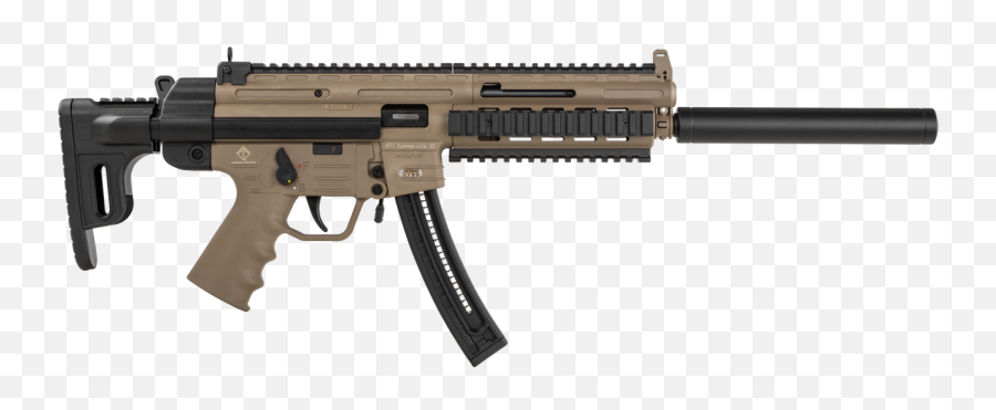 German Sport Guns Gsg - 16 22lr 16in Black Faux Suppressor Gsg 16 Fde Png,Icon Rimfire Gloves