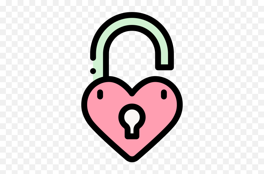 Heart Lock - Free Valentines Day Icons Girly Png,White Lock Icon