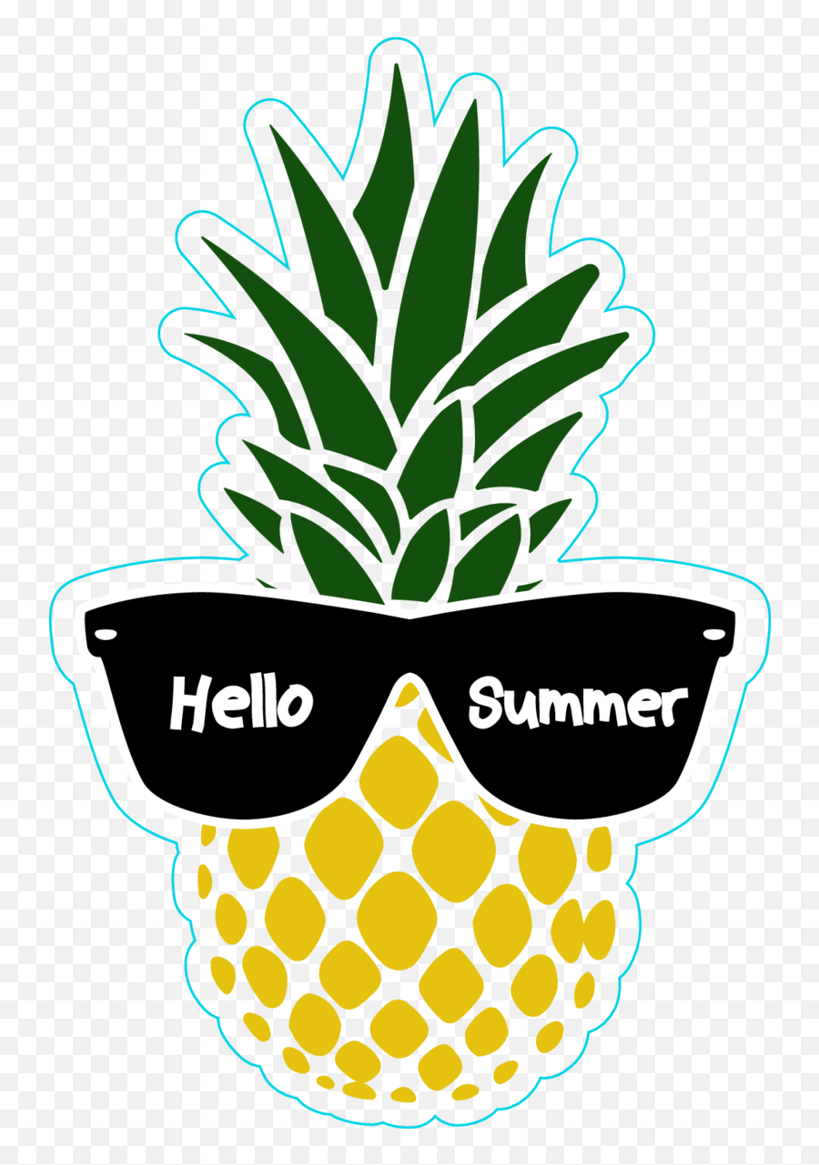 Sunglasses Vector Clipart - Pineapple With Sunglasses Vector Png,Pinapple Png