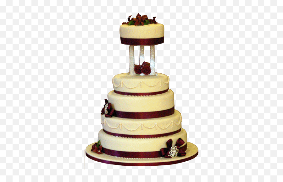 Burgundy Broach Wedding Cake - Cake Decoration By Burgundy Wedding Cake Png,Wedding Cake Png