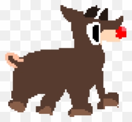 Rudolph The Red Nosed Reindeer Pixel Art Maker - Clip Art Png,Rudolph Png