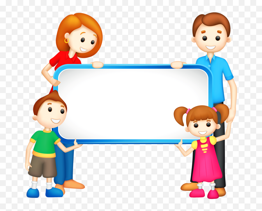 Family Cartoon Png - Borders And Frames For Family,Family Clipart Png