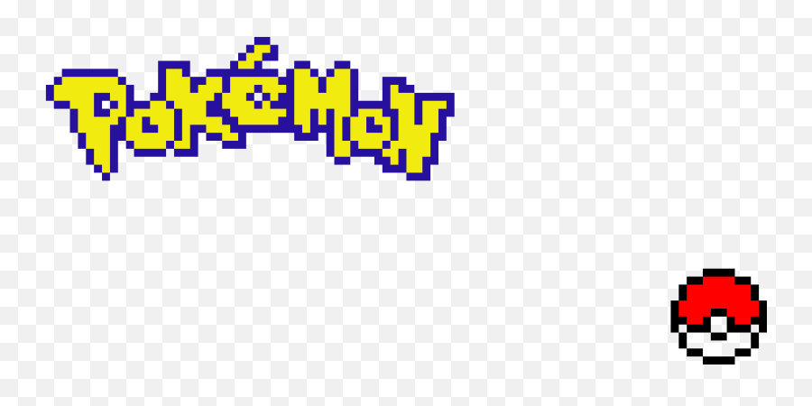 Pokemon Logo And Pokeball - Pokemon Logo Pixel Art Png,Pokemon Logo Transparent