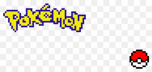 Pokemon Logo And Pokeball - Pixel Art png