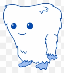 Library Of Yeti Logo Picture Black And - Blue Cute Monster Clipart Png,Yeti Logo Png