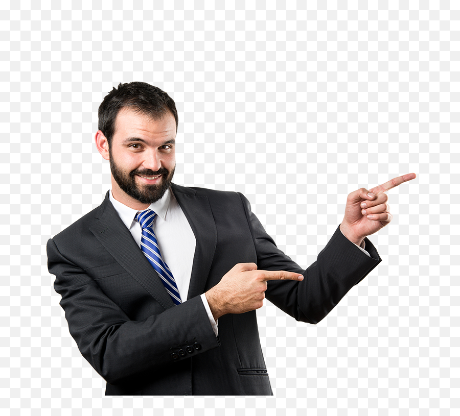 Download Hd Business Man Png Pointing - Business Man Pointing Png,Business Man Png