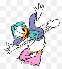 Disney Season Clip Art Galore Daisy - Duck Snow Man png
