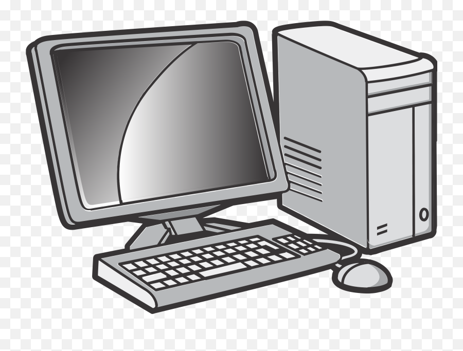 Pc Clipart Desktop - Computer Clipart Png,Personal Computer Png