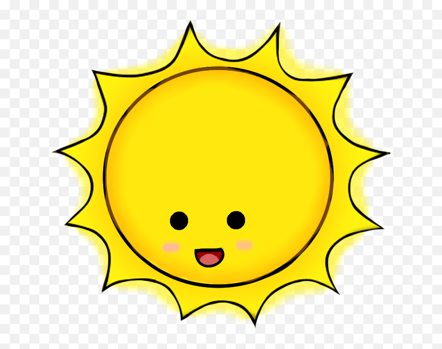 Sunbeam Clipart - Transparent Background Cute Sun Clipart Png,Summer Clipart Png