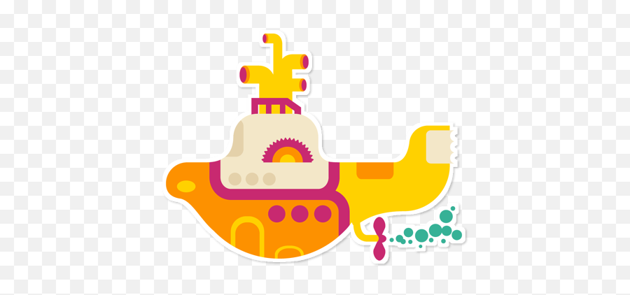 Adesivo Yellow Submarine De Angelonogueira - Yellow Clip Art Png,Submarine Png