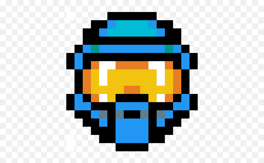 Halo Spartan Helmet Png - Master Chief Pixel Art,Master Chief Helmet Png
